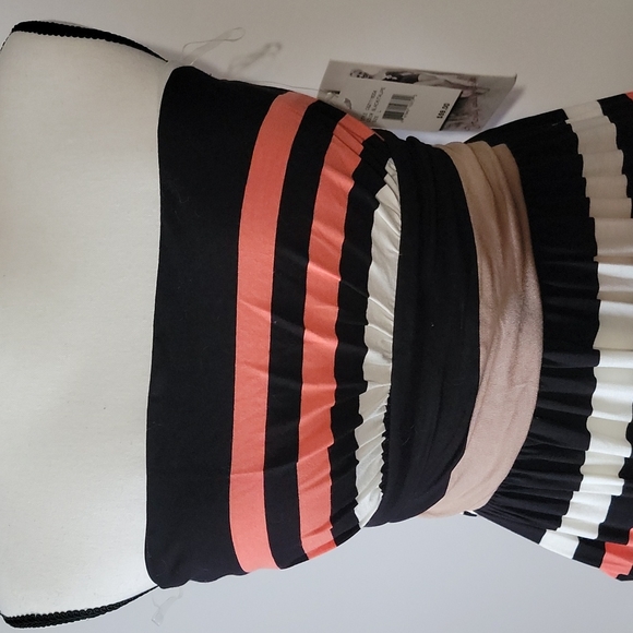 Honey and Rosie Black/Taupe Coral Strapless Maxi Dress - Picture 4 of 6